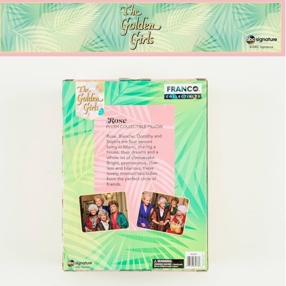 The Golden Girls ROSE Bedding Plush Pillow New - Picture 10 of 13